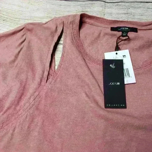 Joe's jeans NWT pink carlisia cut out tee medium - Picture 8 of 8